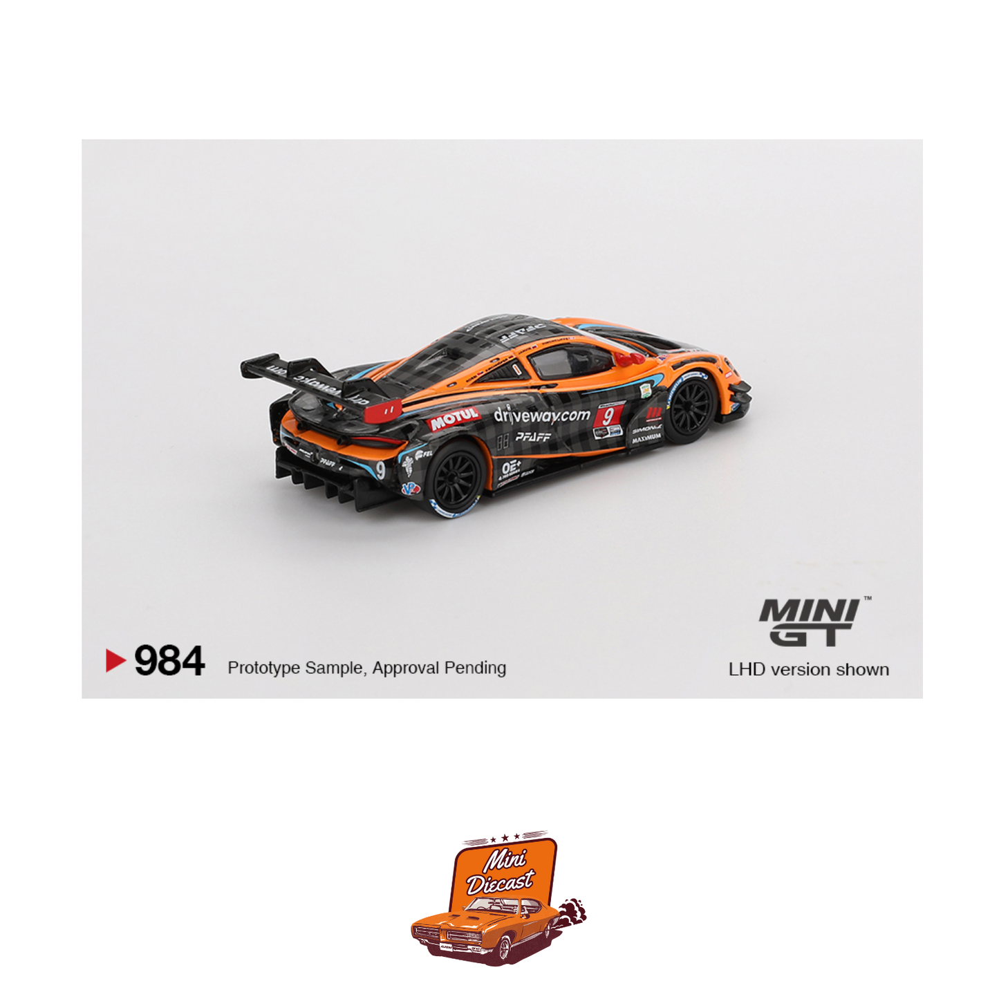Mini GT #984 McLaren 720S GT3 Evo Pfaff Motorsports 2024 IMSA Daytona 24 Hrs