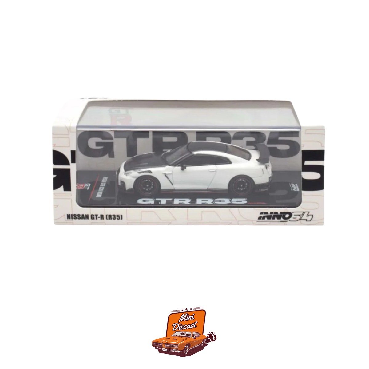 INNO64 Nissan GT-R (R35) Nismo White IN64-R35N-WHI