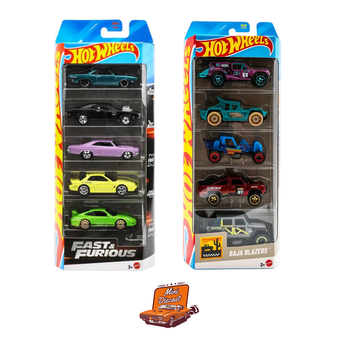 Hot Wheels 5 Pack (2x) – Fast & Furious / Baja Blazers