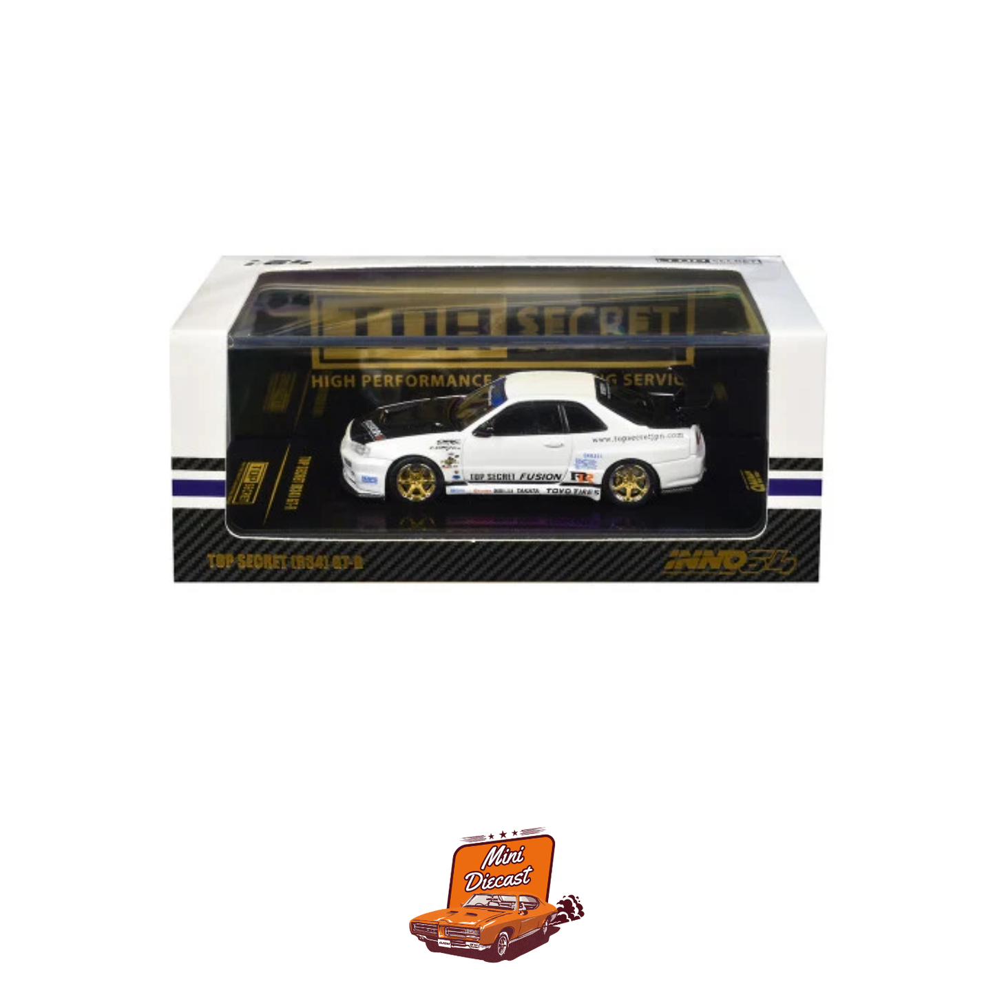 INNO64 Top Secret GT-R (R34) White IN64-R34TS-WHI