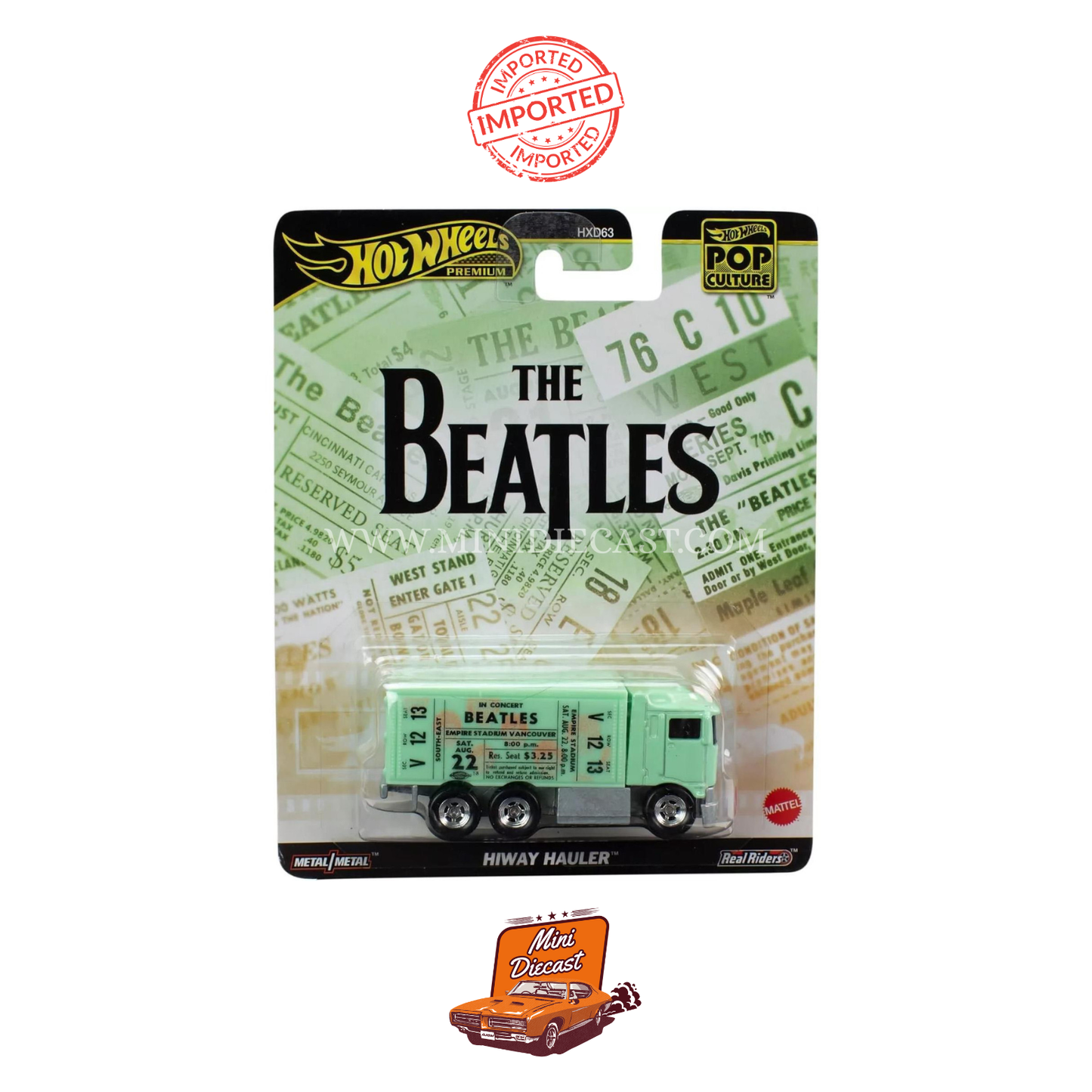 Hot Wheels Premium Pop Culture – The Beatles Hiway Hauler (Imported)