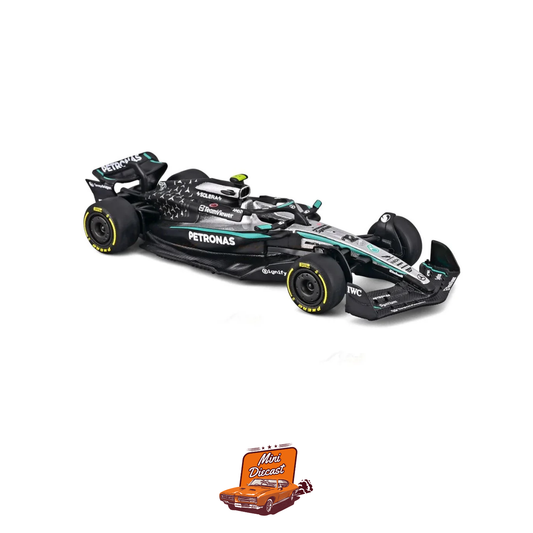 Bburago 1:64 Mercedes-AMG Petronas F1 W16 E Performance Kimi Antonelli with Acrylic Display Box