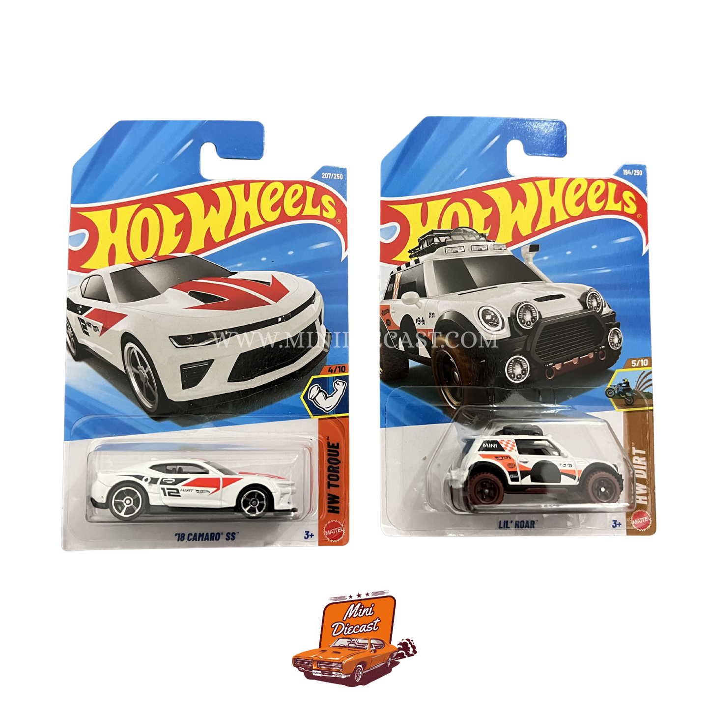 Hot Wheels Mainline (Set of 2) – '18 Camaro SS / Lil' Roar