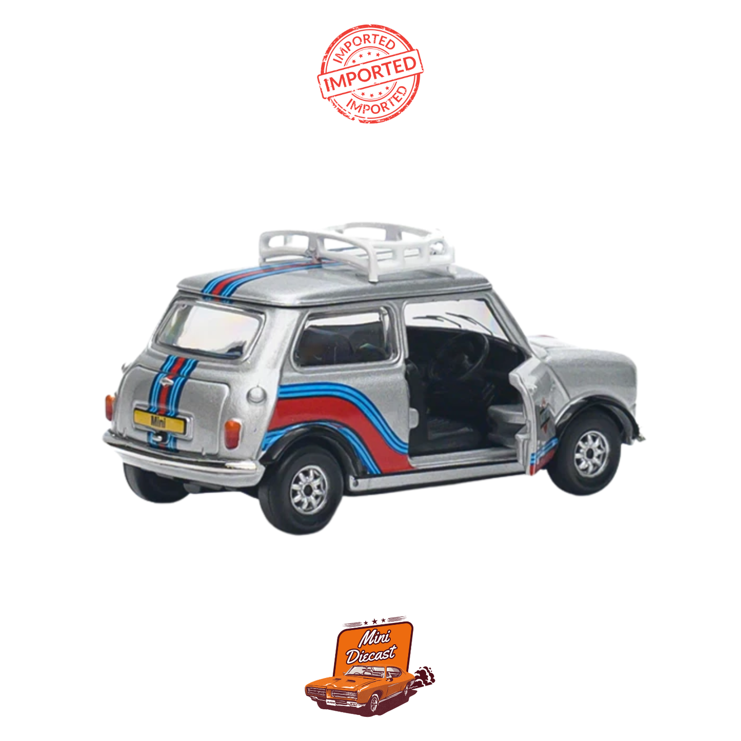 Tiny City No.18 Mini Cooper Mk (Silver) 1:50 Scale