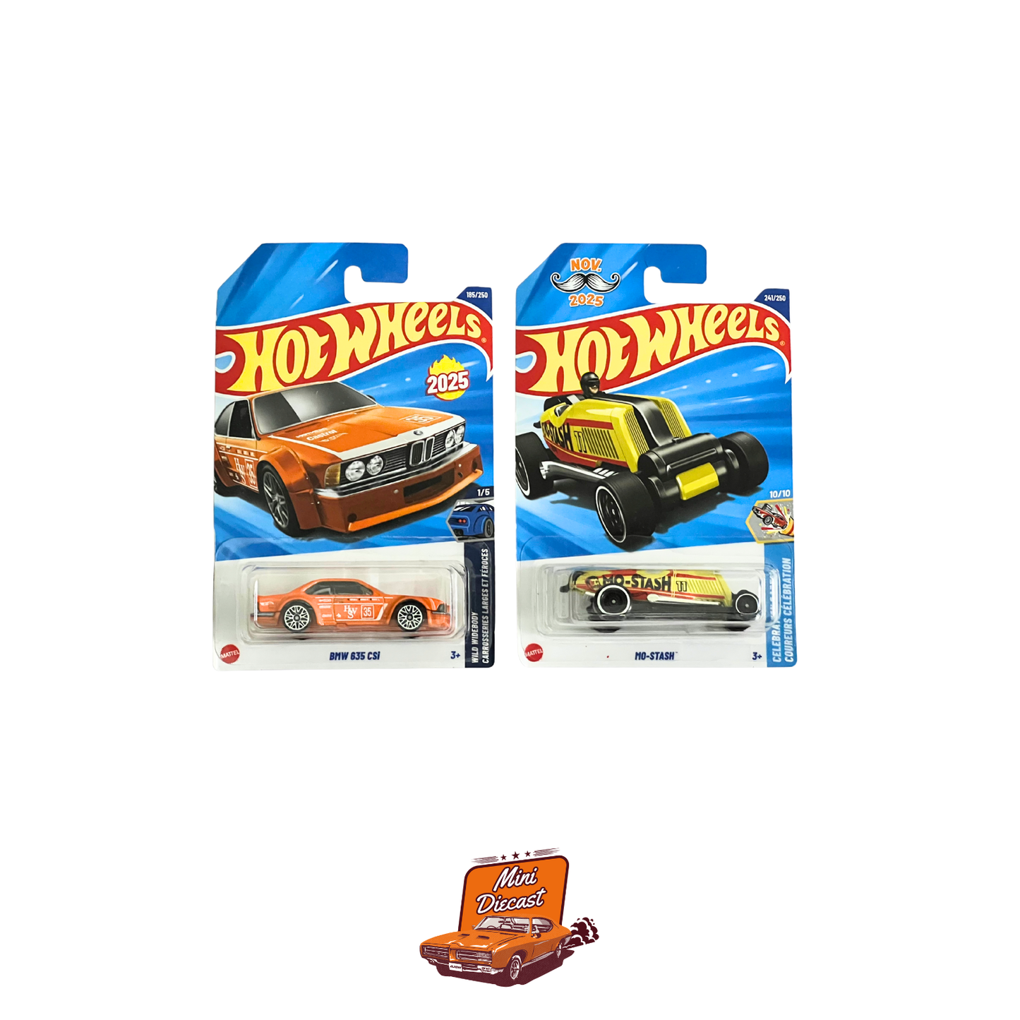 Hot Wheels Mainline (Set of 2) – BMW 635 CSi / Mo-Stash