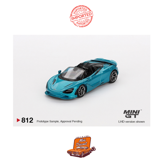 Mini GT #812 McLaren 750S Spider (Belize Blue)