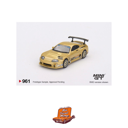 Mini GT #961 – Toyota Supra (A80) Top Secret GT-300 (Top Secret Gold)