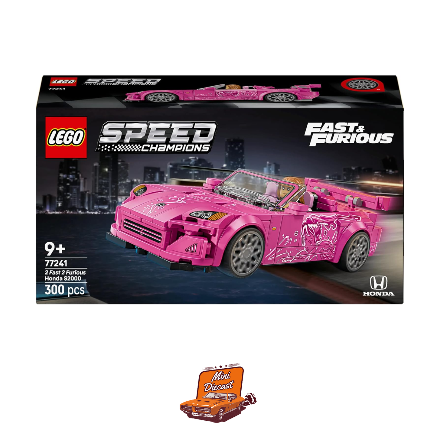 LEGO 77241 Speed Champions 2 Fast 2 Furious Honda S2000 (300 Pieces)