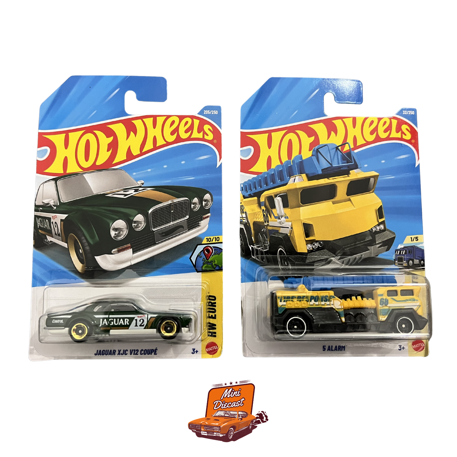 Hot Wheels Mainline (Set of 2) – Jaguar XJC V12 Coupé / 5 Alarm