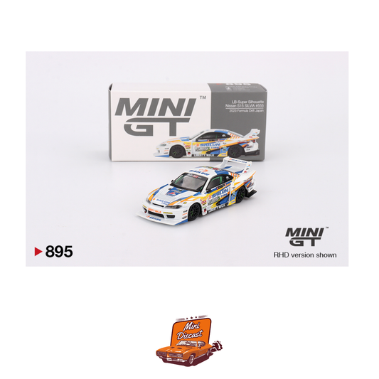 Damaged Blister - Mini GT #895 Nissan LB-Super Silhouette S15 Silvia #555 2023 Formula Drift Japan (Blister Pack) (Imported)