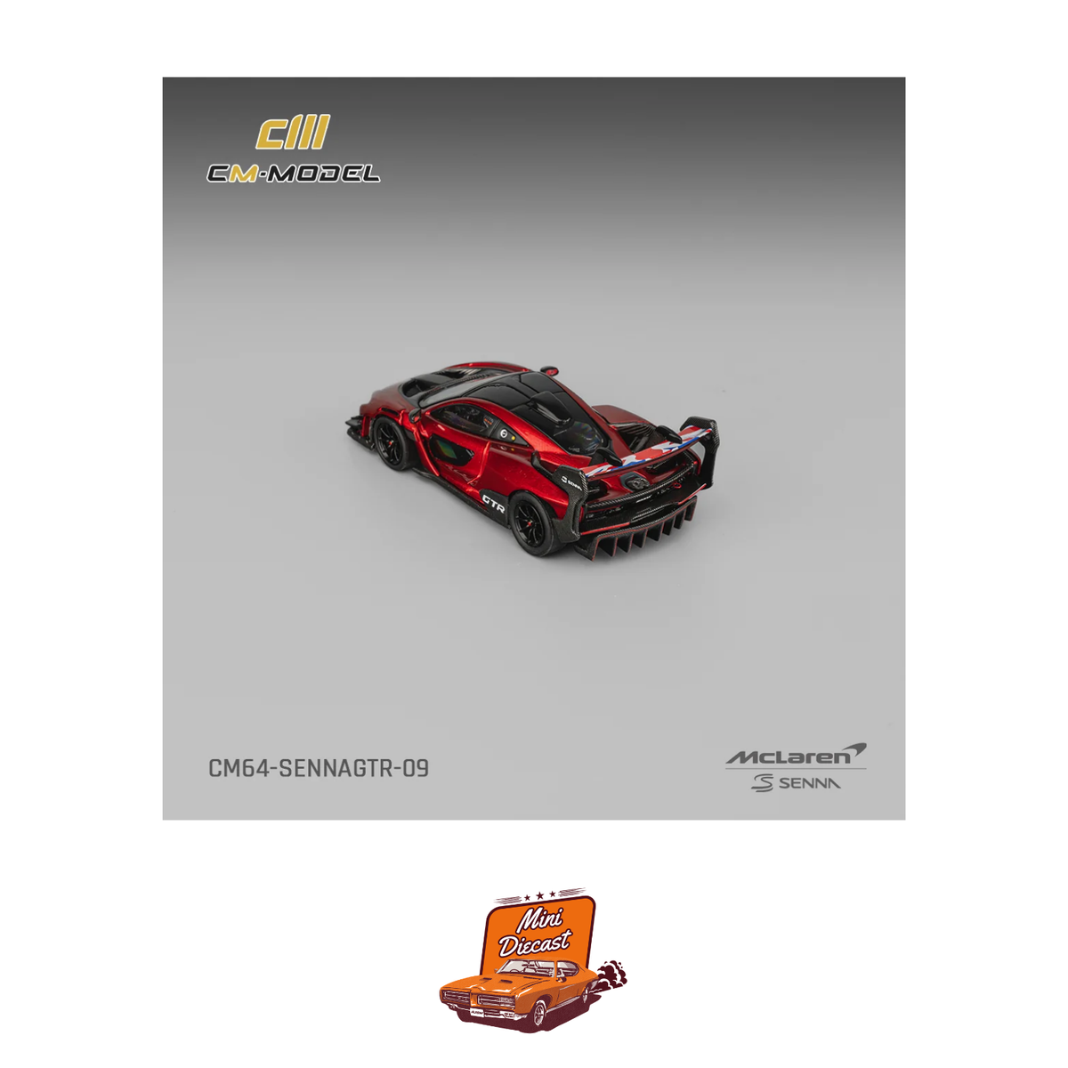 CM Model McLaren Senna GTR Metallic Red (CM64-SennaGTR-09)