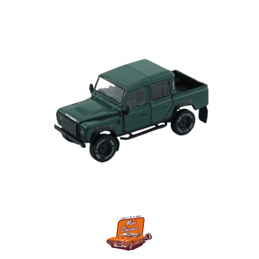 BM Creations 1:64 Land Rover Defender 110 Pickup Truck Green (64B0197)