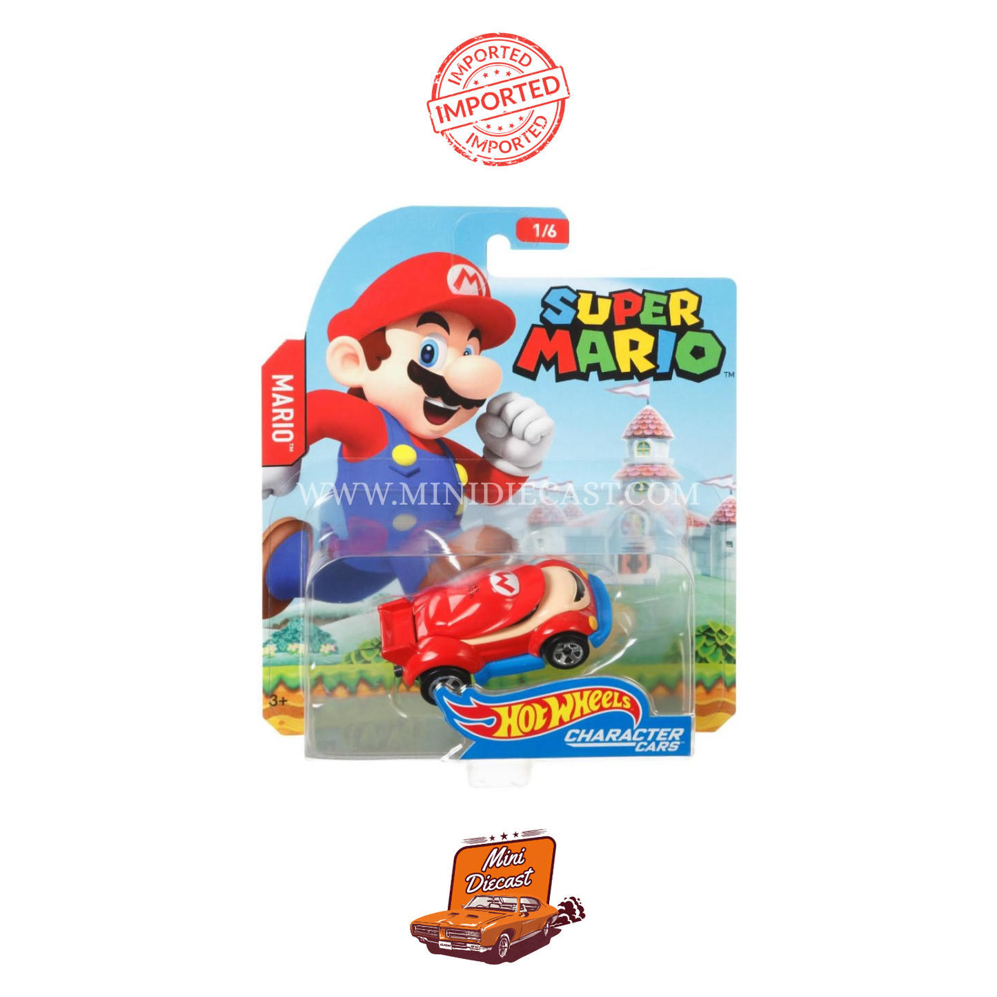 Hot Wheels Character Cars – Super Mario (Imported)