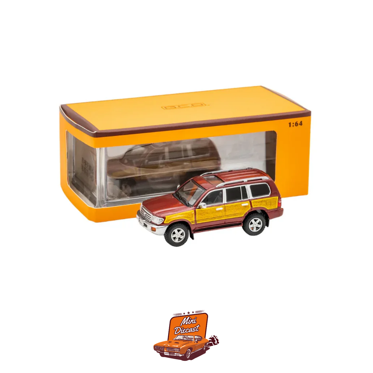 GCD Toyota Land Cruiser LC100 Retro Woodgrain Livery 1:64