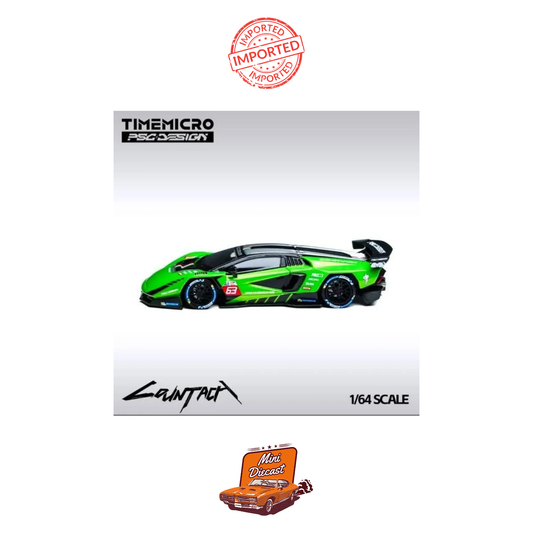 Time Micro × PSC Design Lamborghini Countach “V” Metallic Green (Imported)