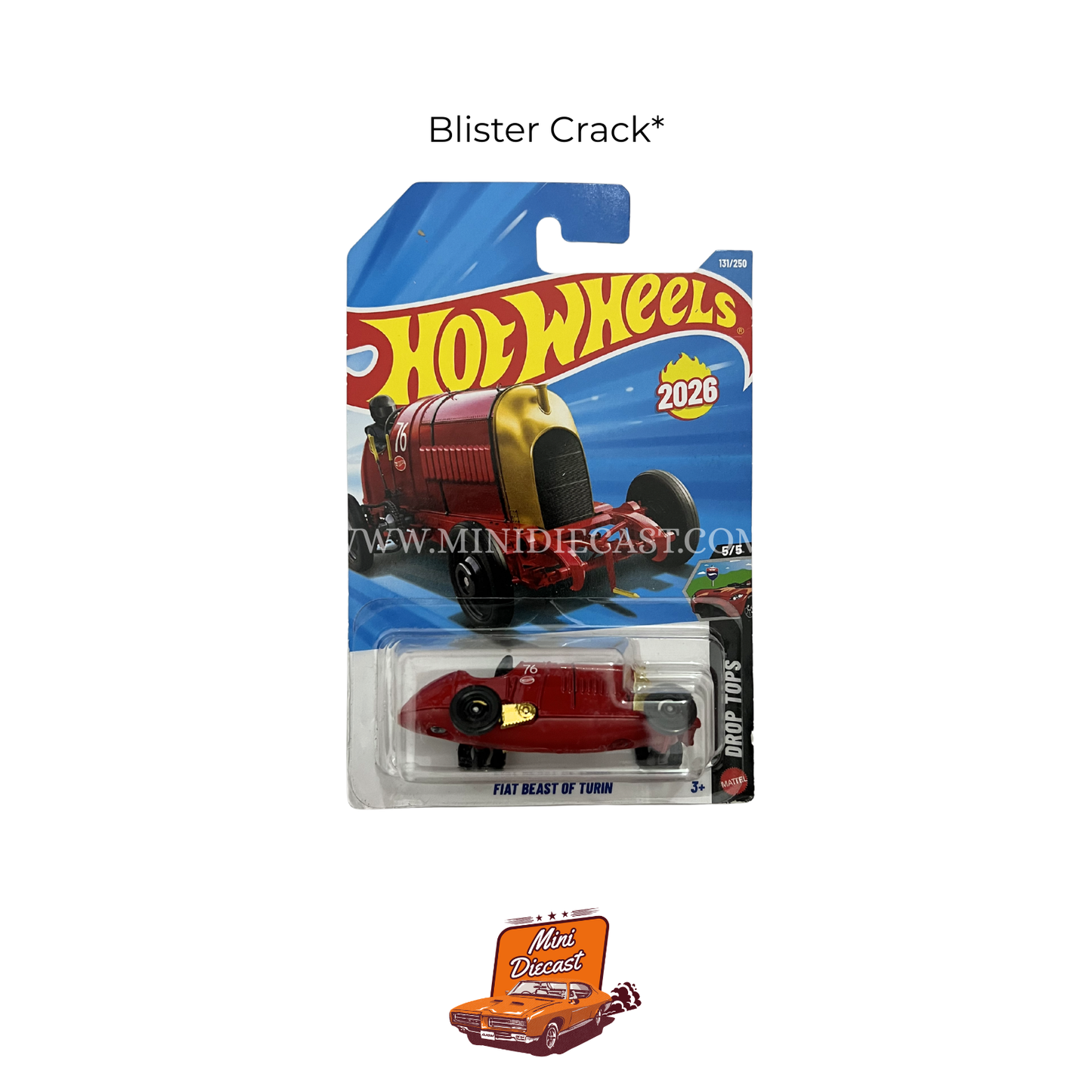 Hot Wheels Mainline – Fiat Beast Of Turin (Blister Crack)