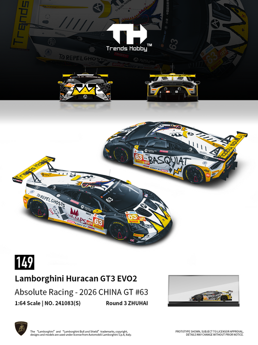 (Pre-Order) Trends Hobby 1:64 Lamborghini Huracan GT3 Evo 2 (Basquiat)