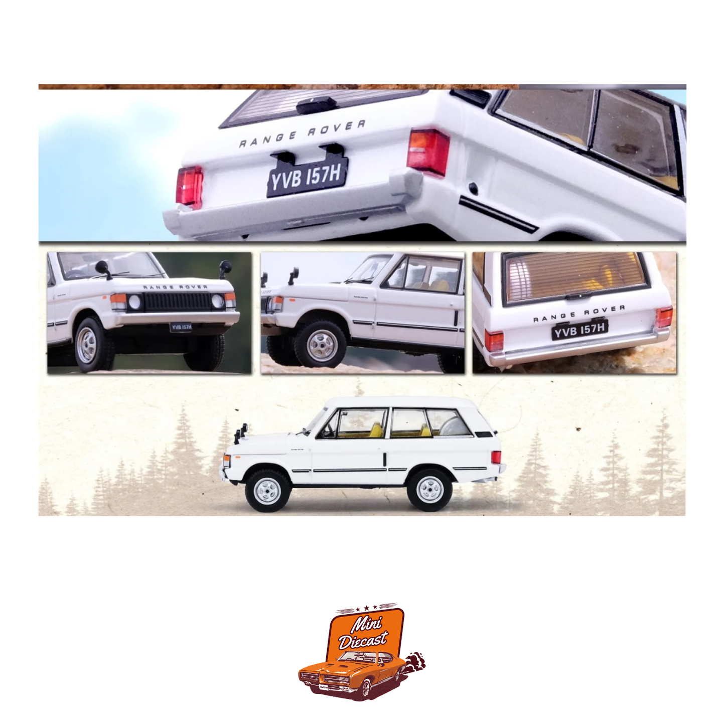 INNO64 Range Rover Classic White 1:64