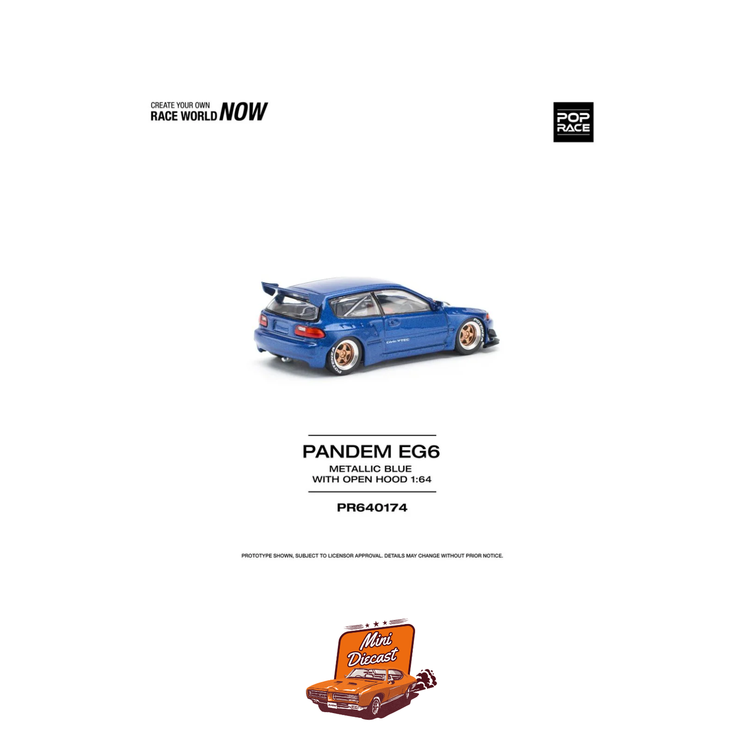 Pop Race Pandem Civic EG6 PR64-174