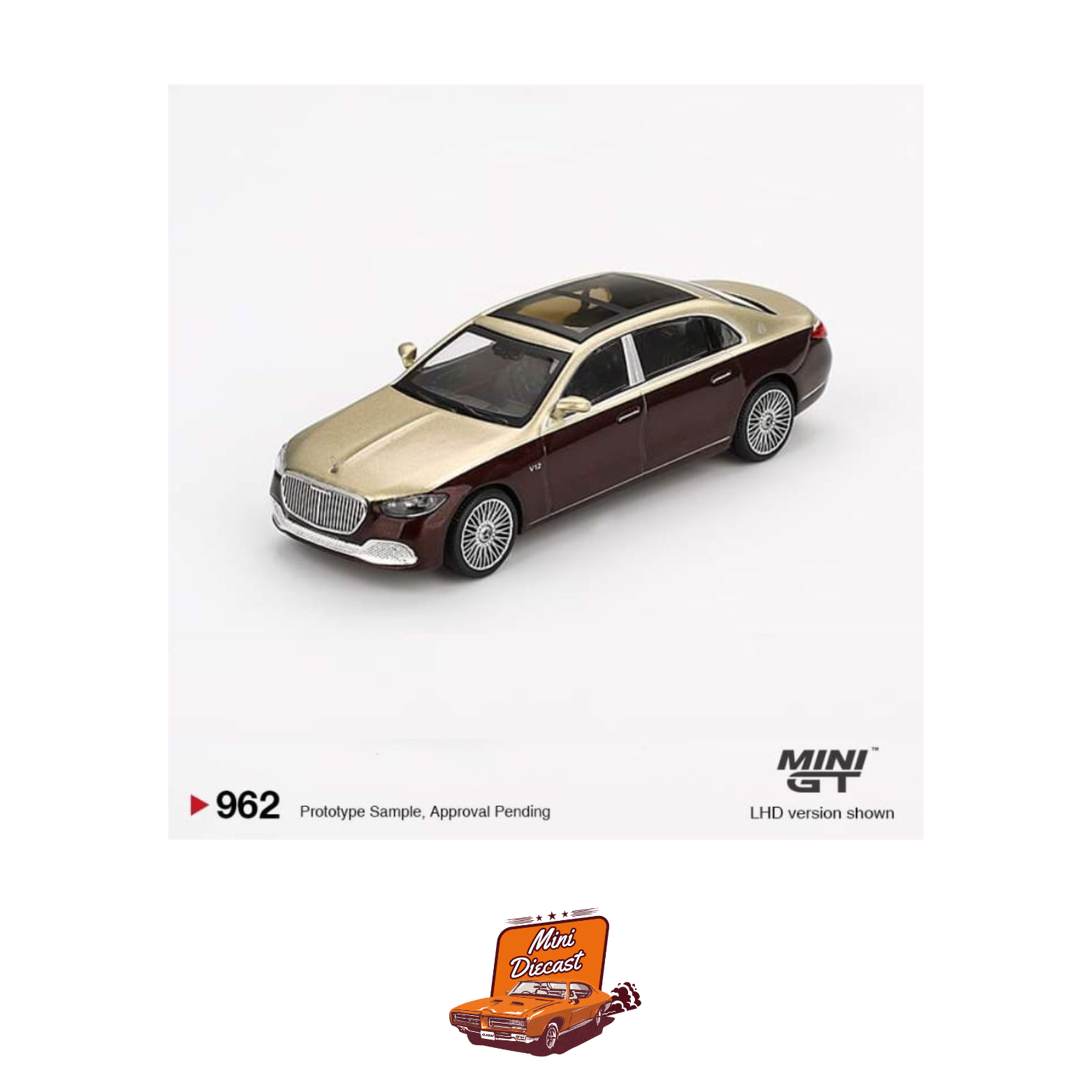 Bonnet Logo Missing) - Mini GT #962 – Mercedes-Maybach S 680 (Open