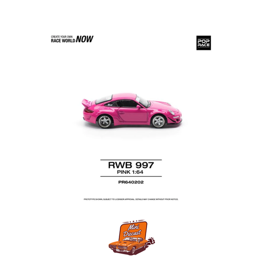 Pop Race Porsche RWB 997 PR64-202 (Pink)