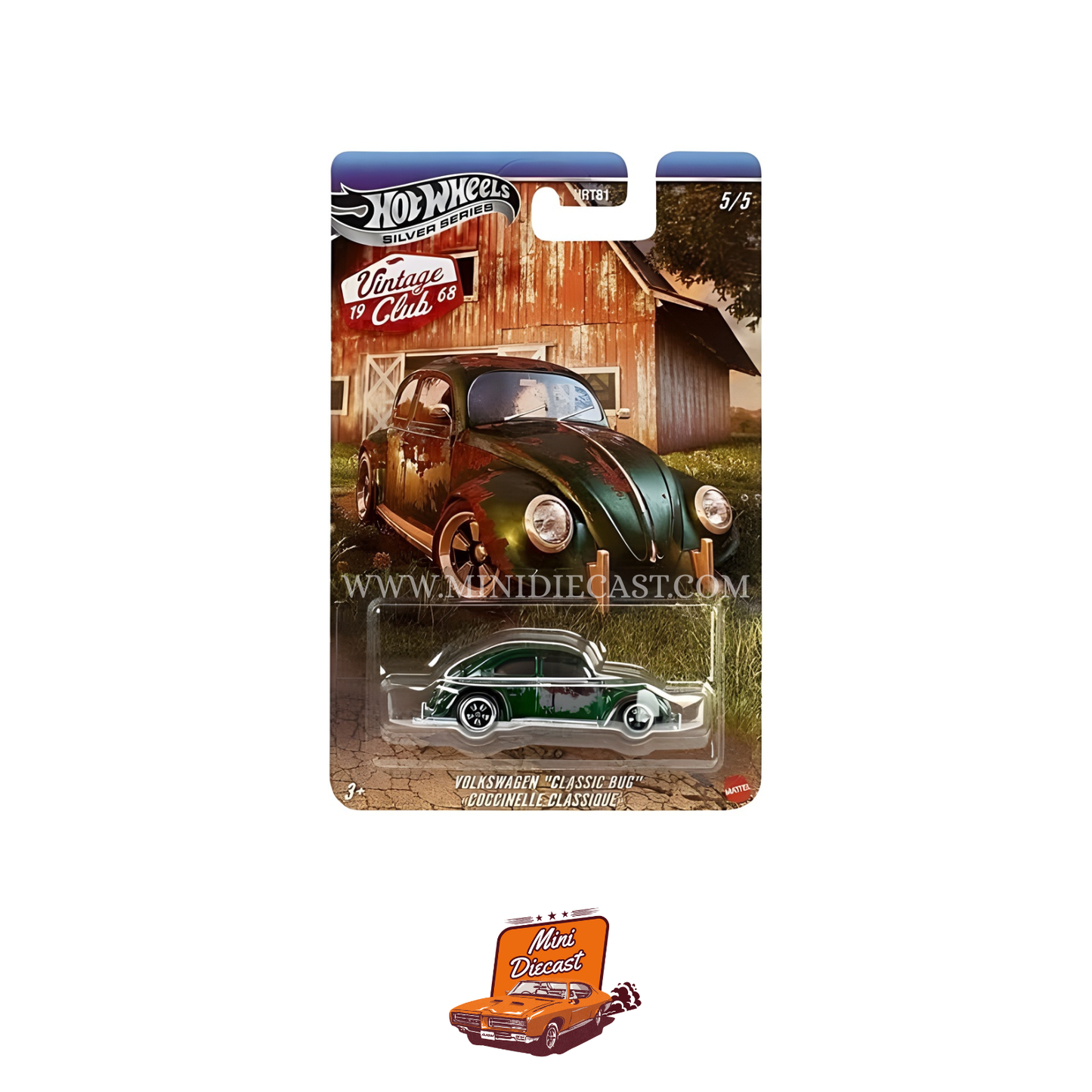 Hot Wheels Silver Series Vintage Club – Set of 5