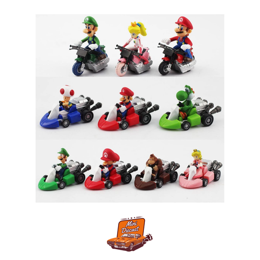 Mario Cart Pull Back Collection (Imported)