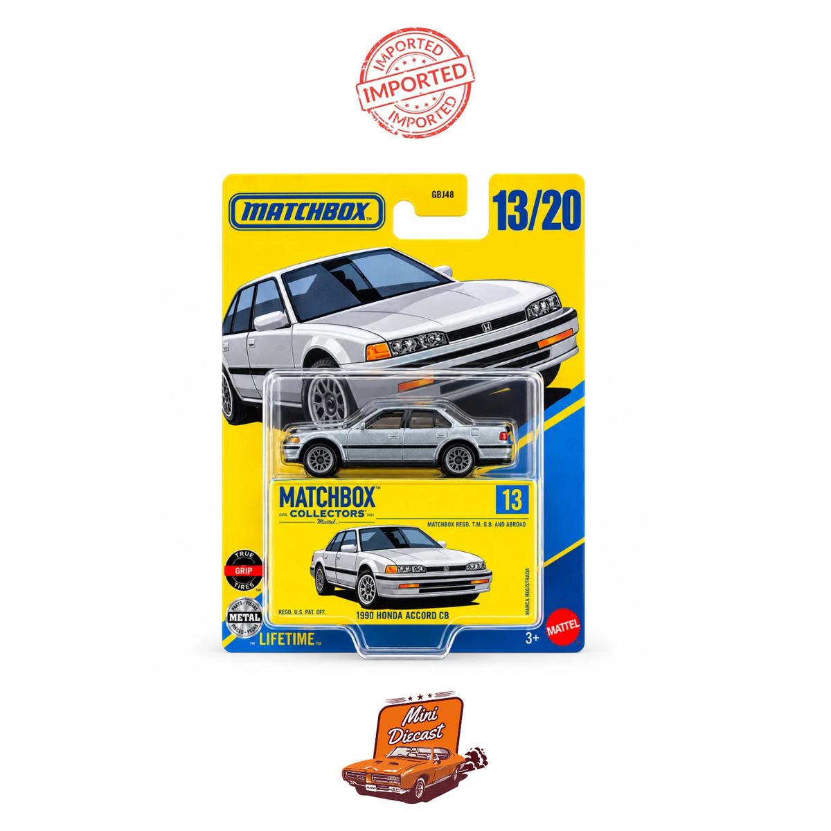 Matchbox Collectors 1990 Honda Accord CB (Imported)