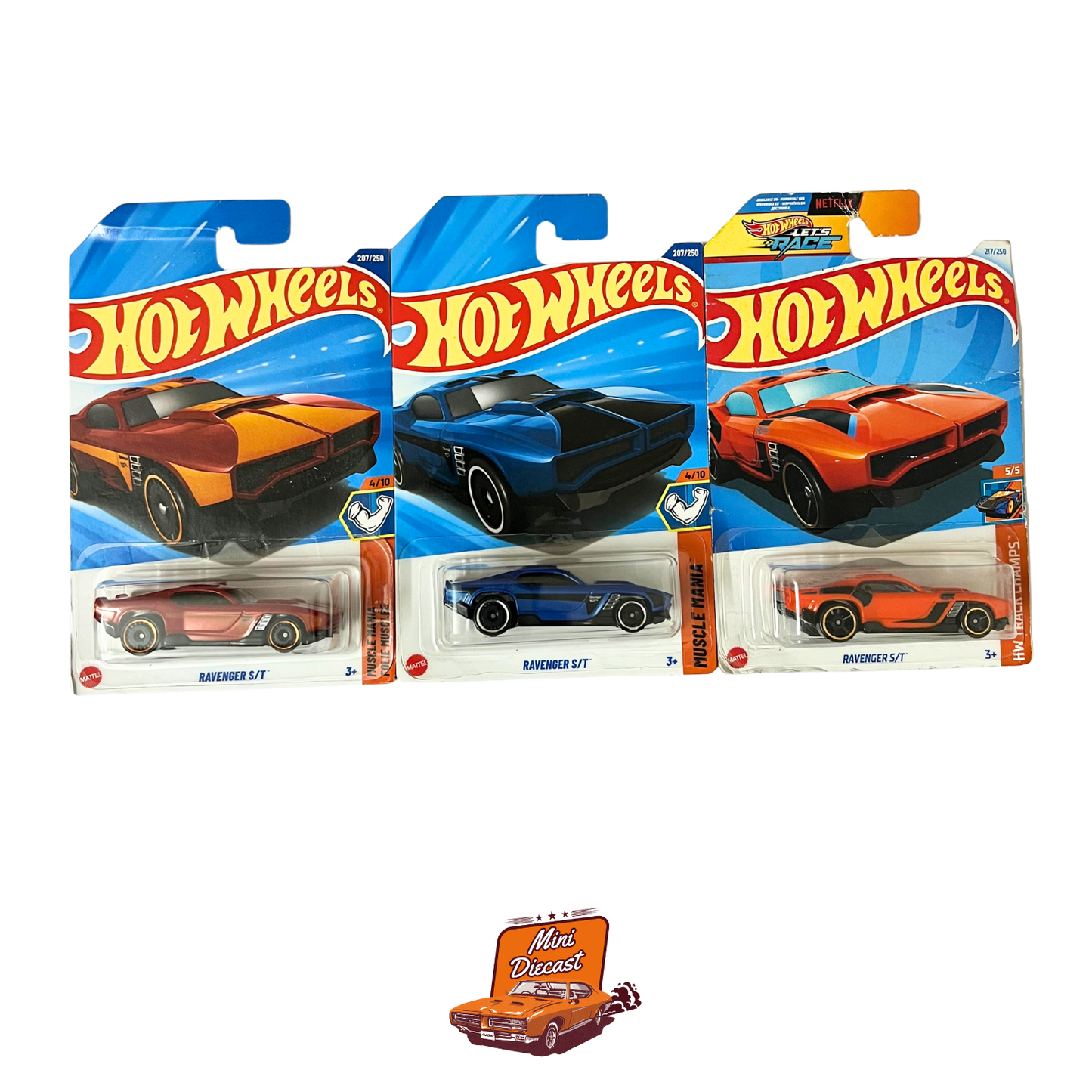 Hot Wheels Mainline (Set of 3) – Ravenger S/T (3 Colours)