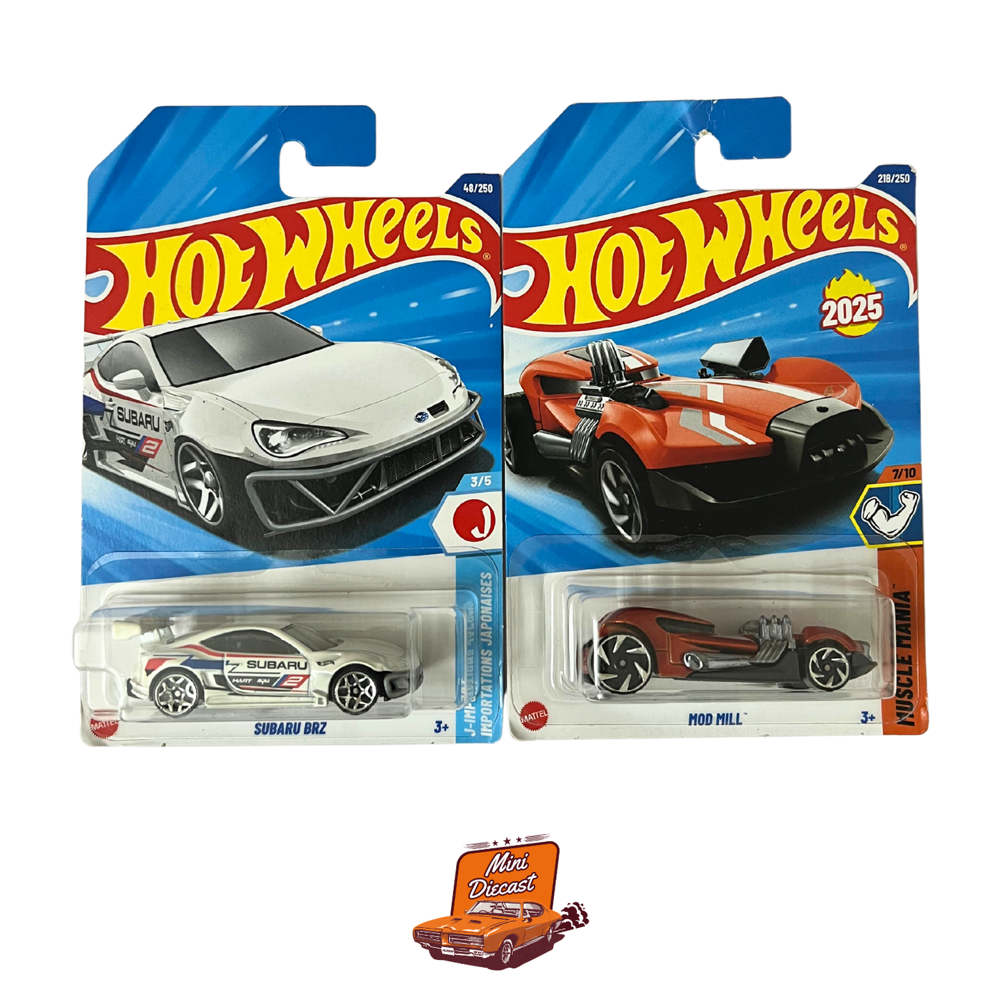 Hot Wheels Mainline (Set of 2) – Subaru BRZ / Mod Mill