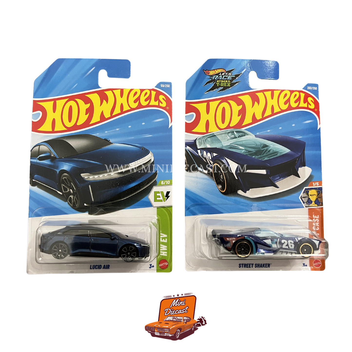 Hot Wheels Mainline (Set of 2) – Lucid Air / Street Shaker