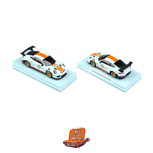 CCA Porsche 911 GT2 RS Gulf Livery (With Acrylic Case)