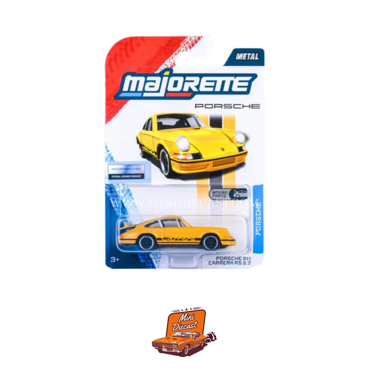 Majorette Porsche Premium Cars Porsche 911 Carrera 2.7 (Yellow)