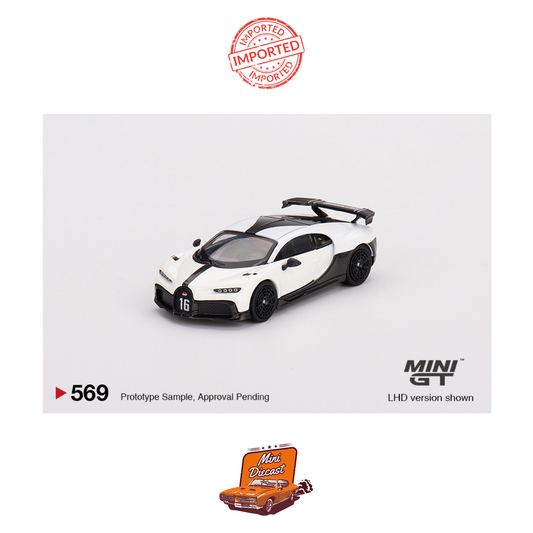 Mini GT #569 Bugatti Chiron Super Sport (White)