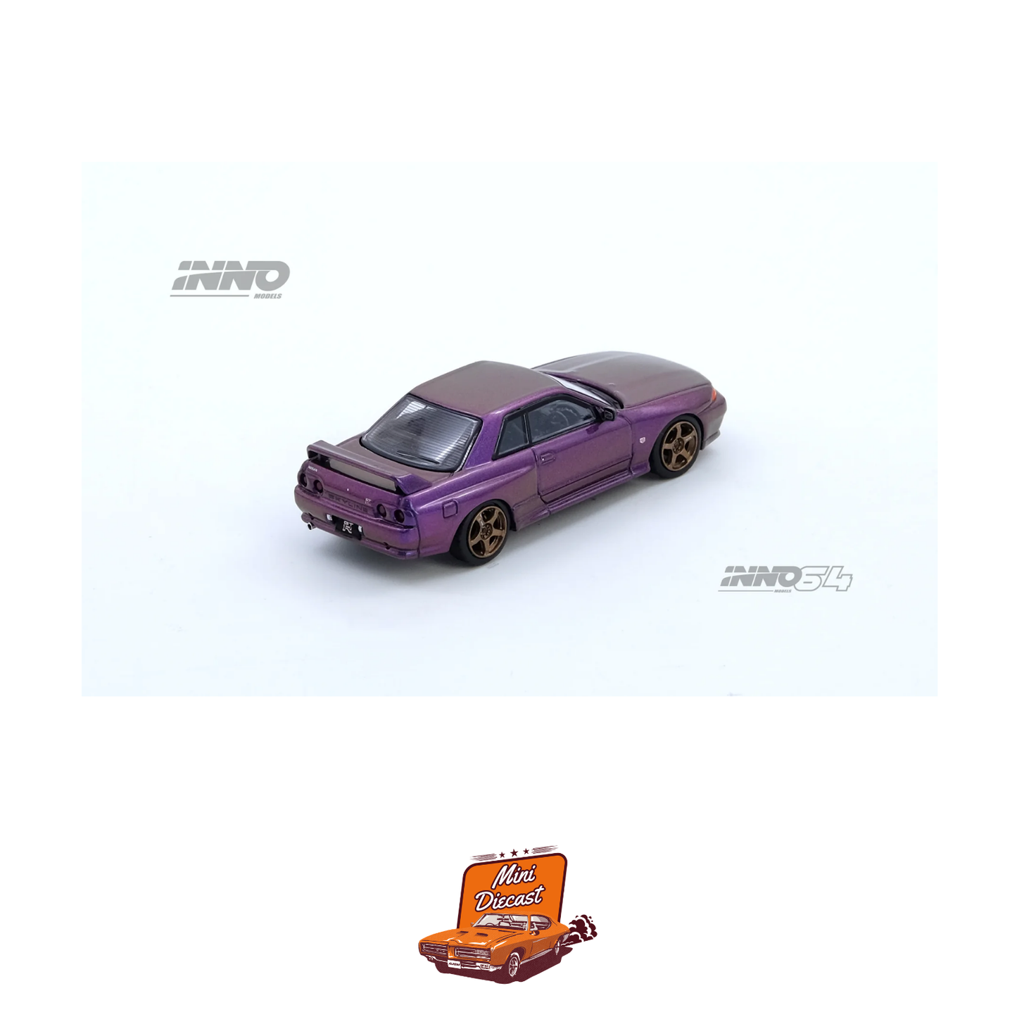 INNO64 Nissan Skyline GT-R (R32) Midnight Purple Australian Special Edition IN64-R32-MP-AS
