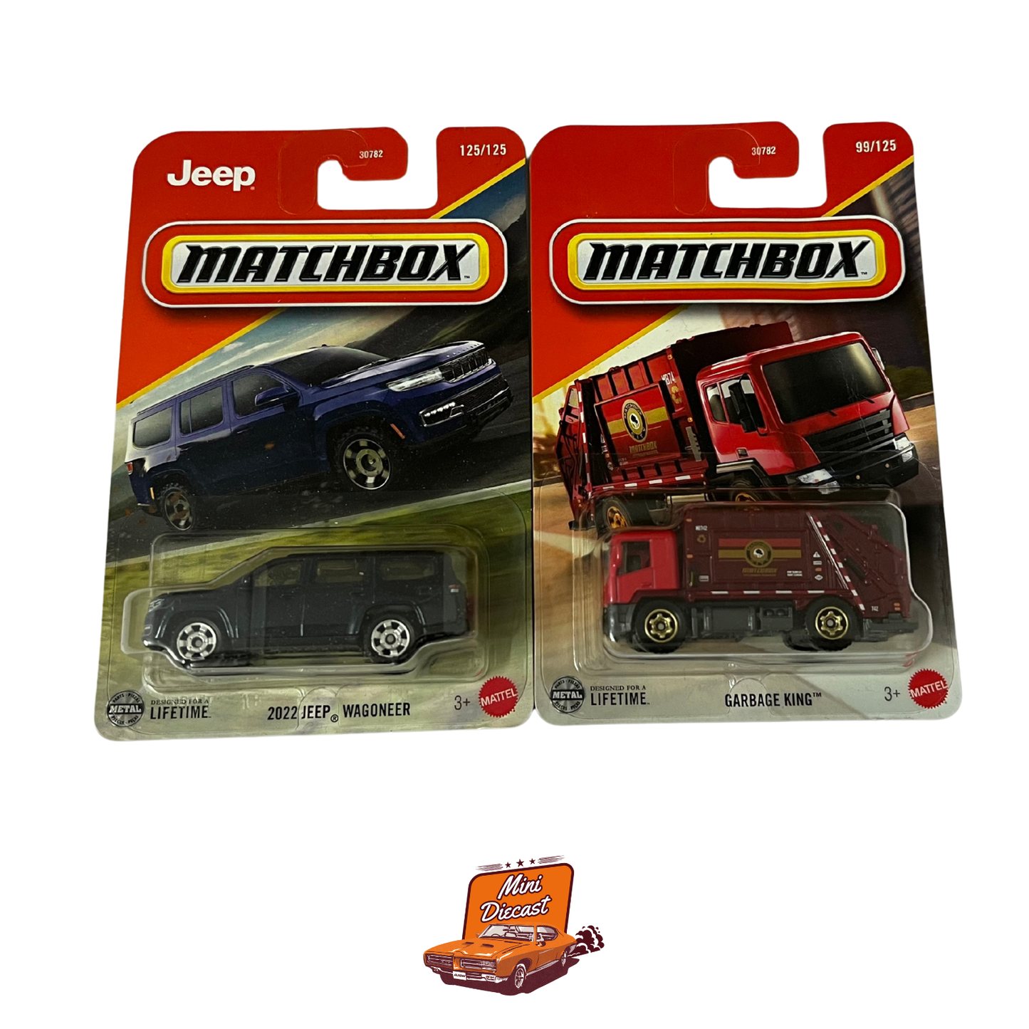 Matchbox Basic Cars (Set of 2) – 2022 Jeep Wagoneer / Garbage King