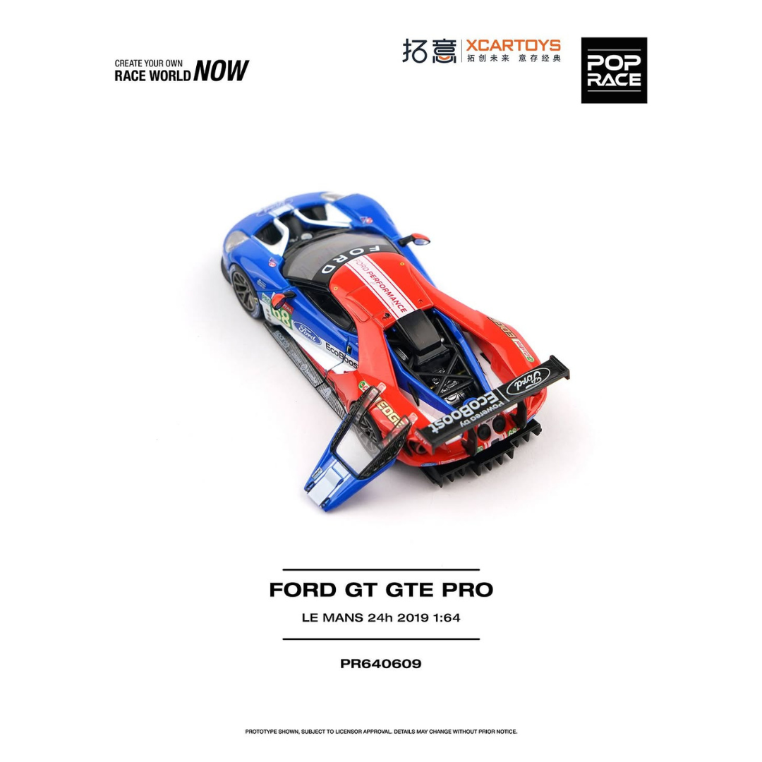 (Pre-Order) Pop Race PR640609 Ford GT GTE Pro – Le Mans 24H 2019