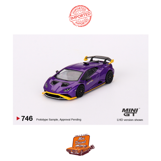 Mini GT #746 Lamborghini Huracan STO (Viola Pasifae)
