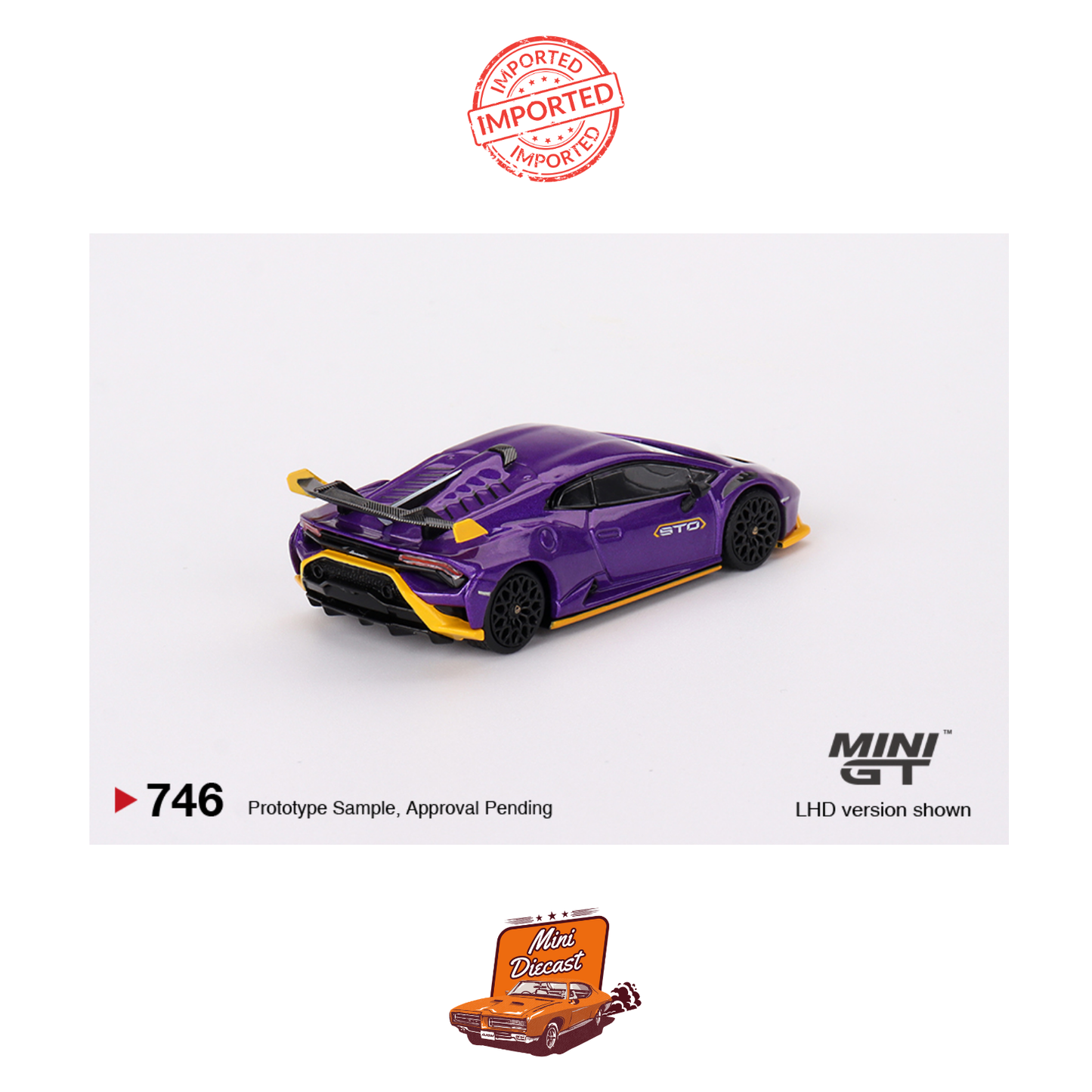 Mini GT #746 Lamborghini Huracan STO (Viola Pasifae)