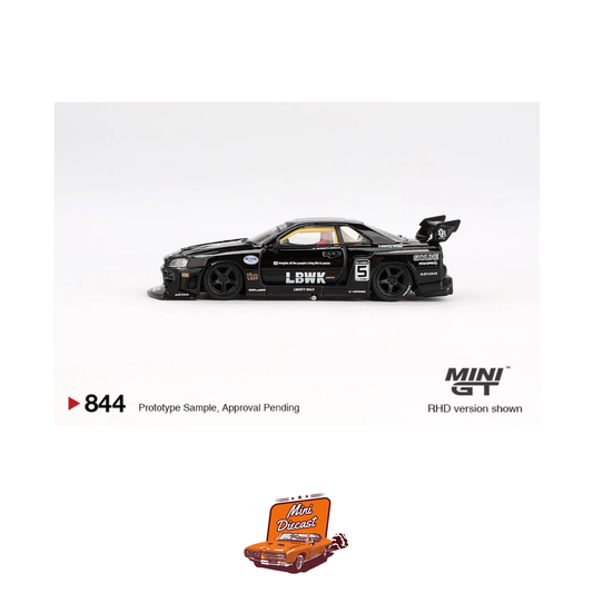 Mini GT #844 Nissan LB-ER34 Super Silhouette SKYLINE – Black