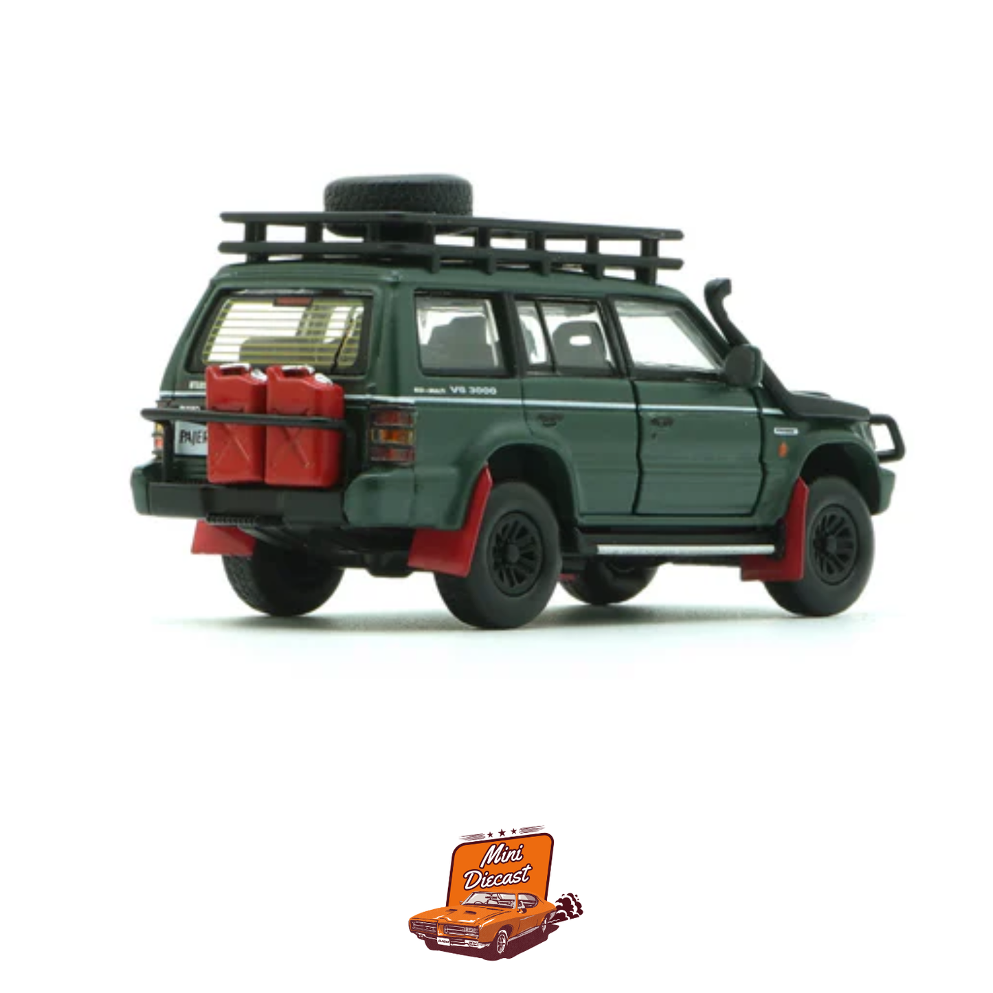BM Creations Mitsubishi Pajero (2nd Gen) Jungle Pack Matte Green (64B0044) (Unsealed)
