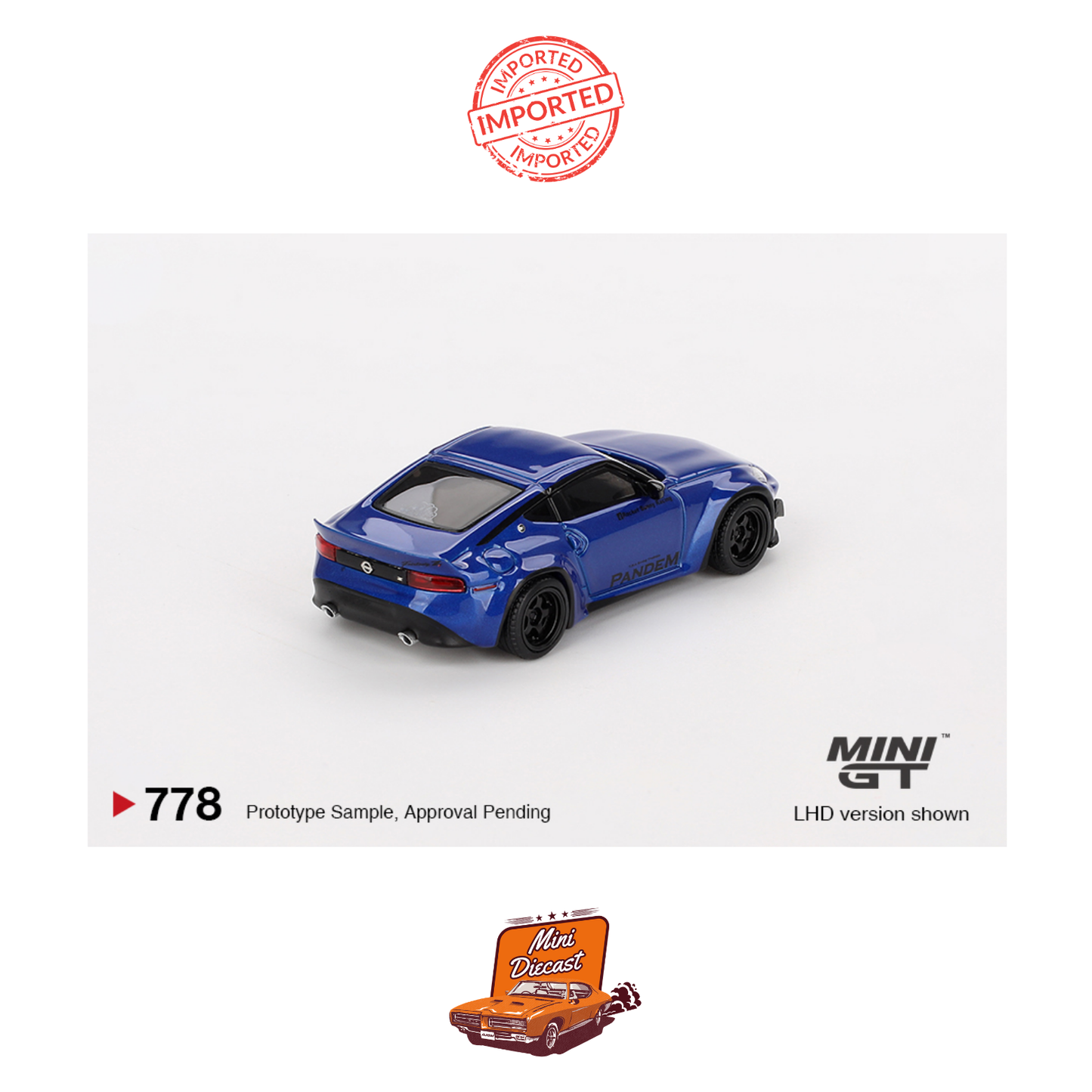 Mini GT #778 Nissan Fairlady Z Pandem (Seiran Blue) (Open Box)