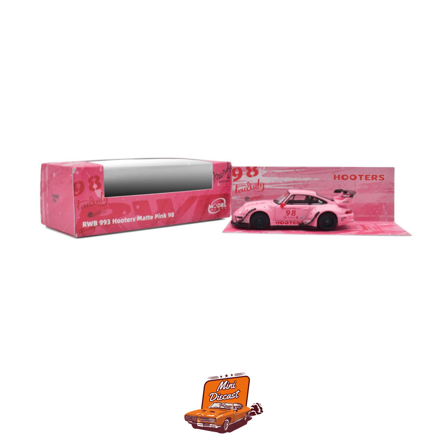 Model Model Porsche RWB 993 Hooters Matte Pink 98 MM64-RWB993-007 (1:64)