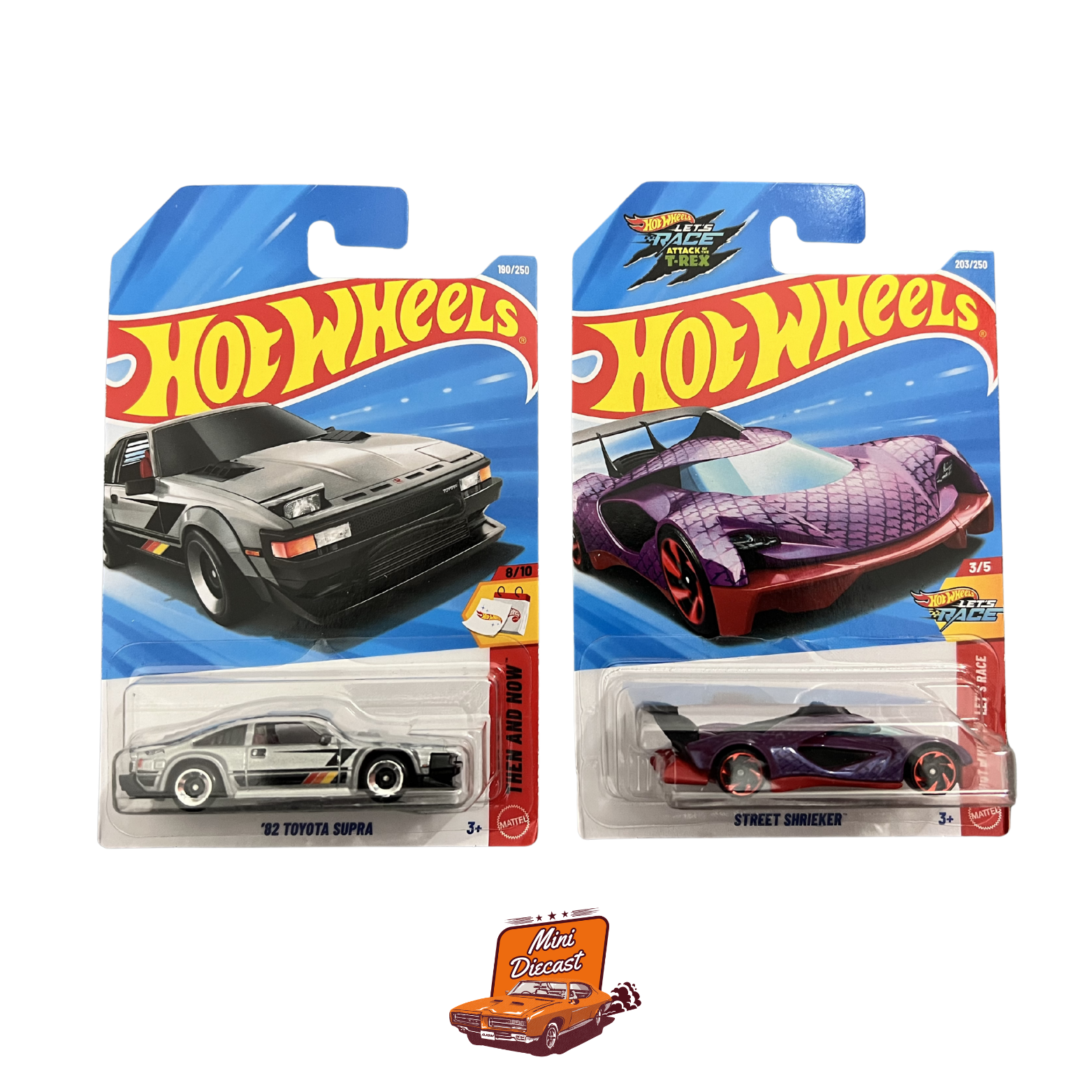 Hot Wheels Mainline (Set of 2) – '82 Toyota Supra / Street