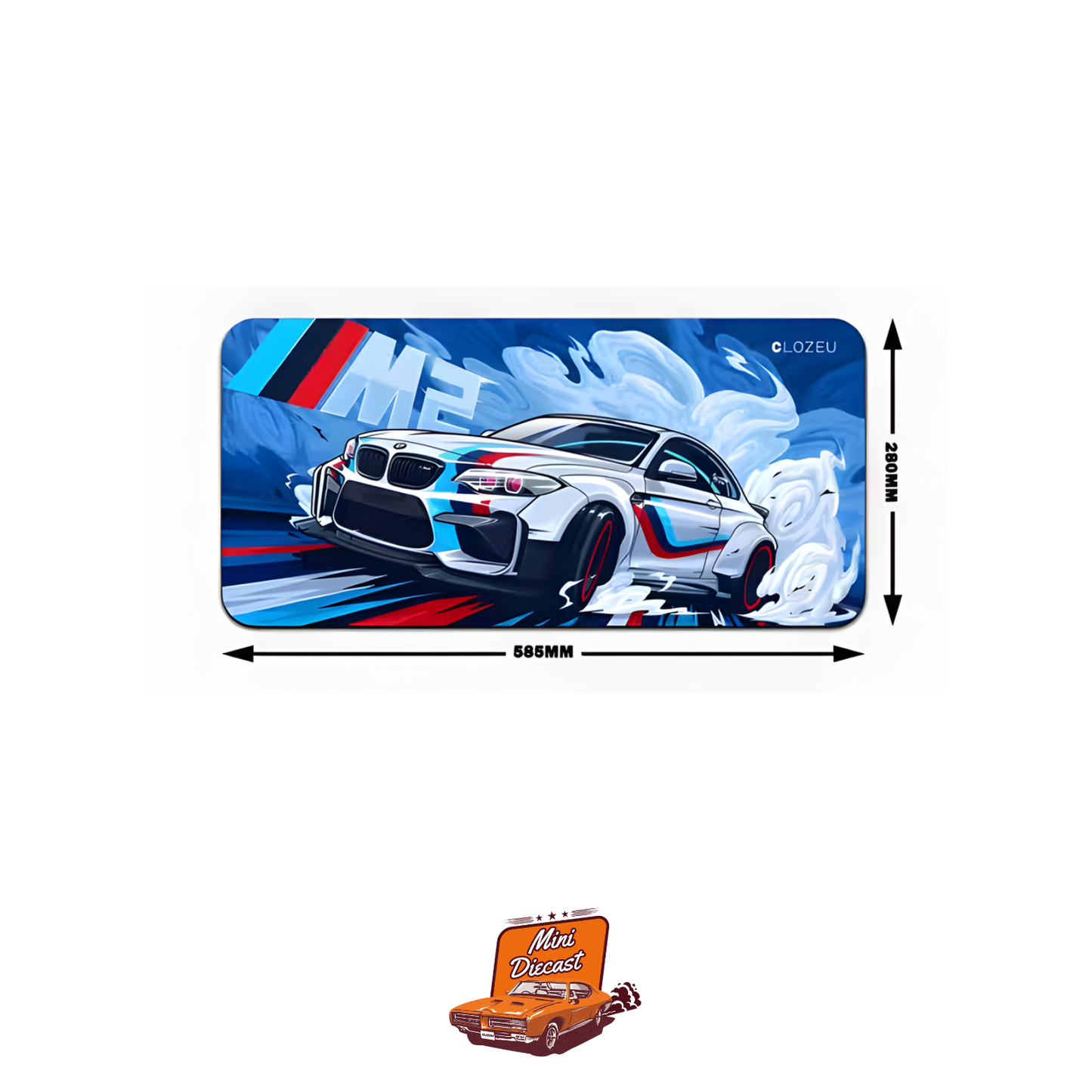 Car Design Printed Mat – Performance Edition (Blue)