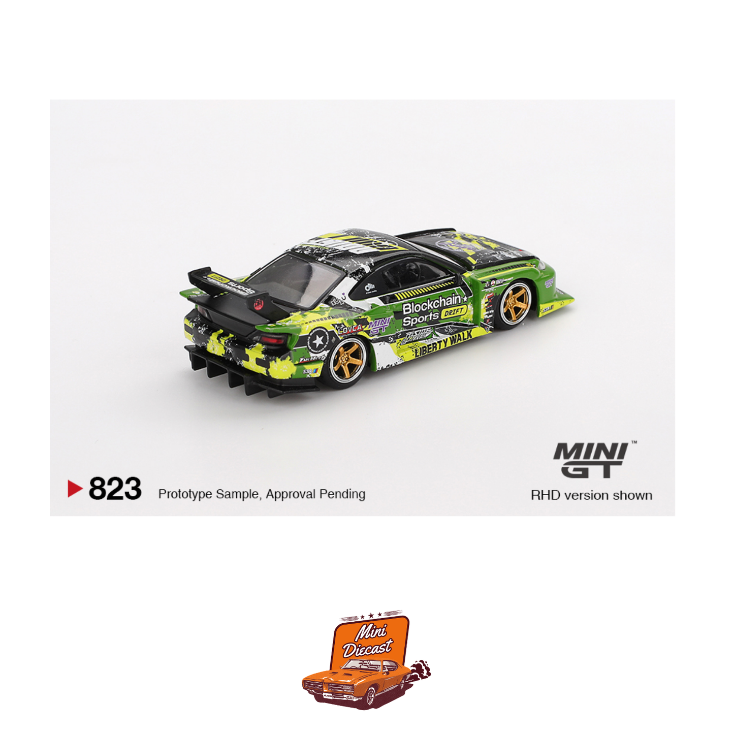 Mini GT #823 Nissan LB-Super Silhouette S15 Silvia #555 V2 2024 Formula Drift Japan
