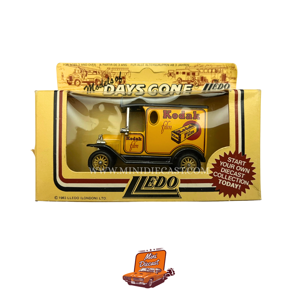 Lledo Days Gone Vintage 1920s Ford Model T Van Kodak Film Livery (DG6)
