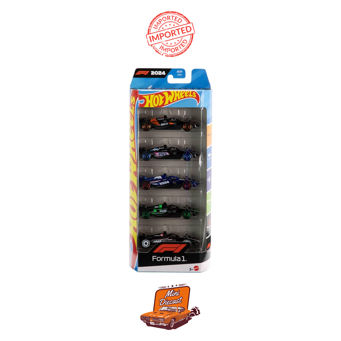 Hot Wheels Formula 1 (F1) 5 Pack (Imported)