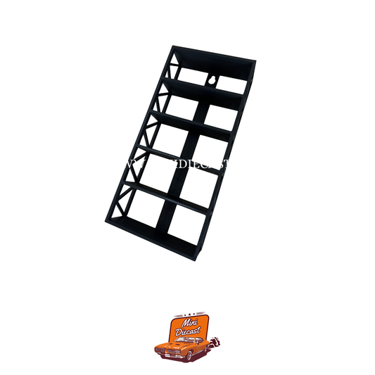Diecast Cars 5 Rack Stand (Black) (1:64 Scale Cars)