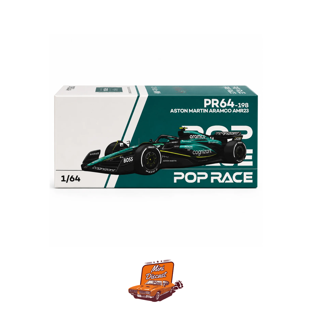 Pop Race Aston Martin Aramco AMR23 PR64-198